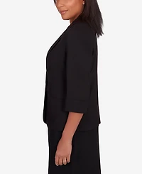 Alfred Dunner Women's featuring long sleeves Classic Fit Jacket