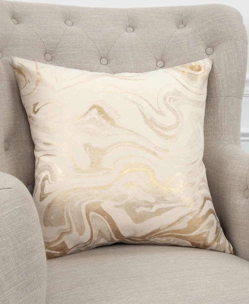 Rizzy Home Abstract Polyester Filled Decorative Pillow, 20" x 20"