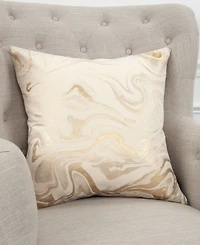 Rizzy Home Abstract Polyester Filled Decorative Pillow, 20" x 20"