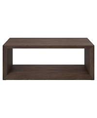 Hudson & Canal Osmond 48" Wide Rectangular Coffee Table in Alder