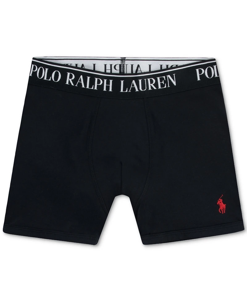 Polo Ralph Lauren Big Boys Stretch Boxer Briefs, Pack of 5