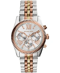 Michael Kors Women's Lexington Tri-Tone Stainless Steel Watch 38mm