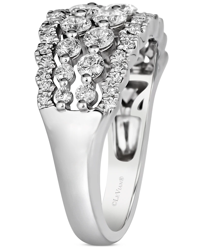 Le Vian Vanilla Diamond Openwork Multirow Ring (1-1/4 ct. t.w.) in Platinum