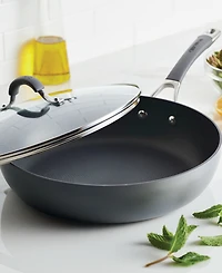 Circulon Elementum Hard-Anodized Aluminum 12" Frying Pan with Lid