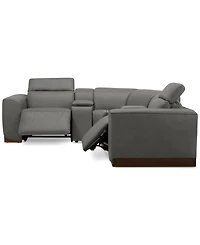 Lovro 5-Pc. Leather Sofa with 2 Power Motion Chairs & Consoles, Created for Macy's