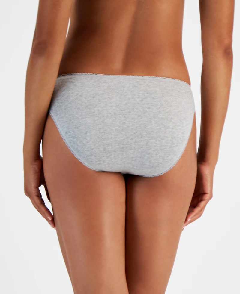Charter Club Women's Cotton Pointelle Bikini Underwear, Created for Macy's