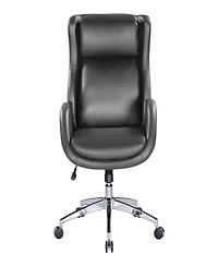 Office Star Blanchard Office Chair in Black Leatherette Upholstery