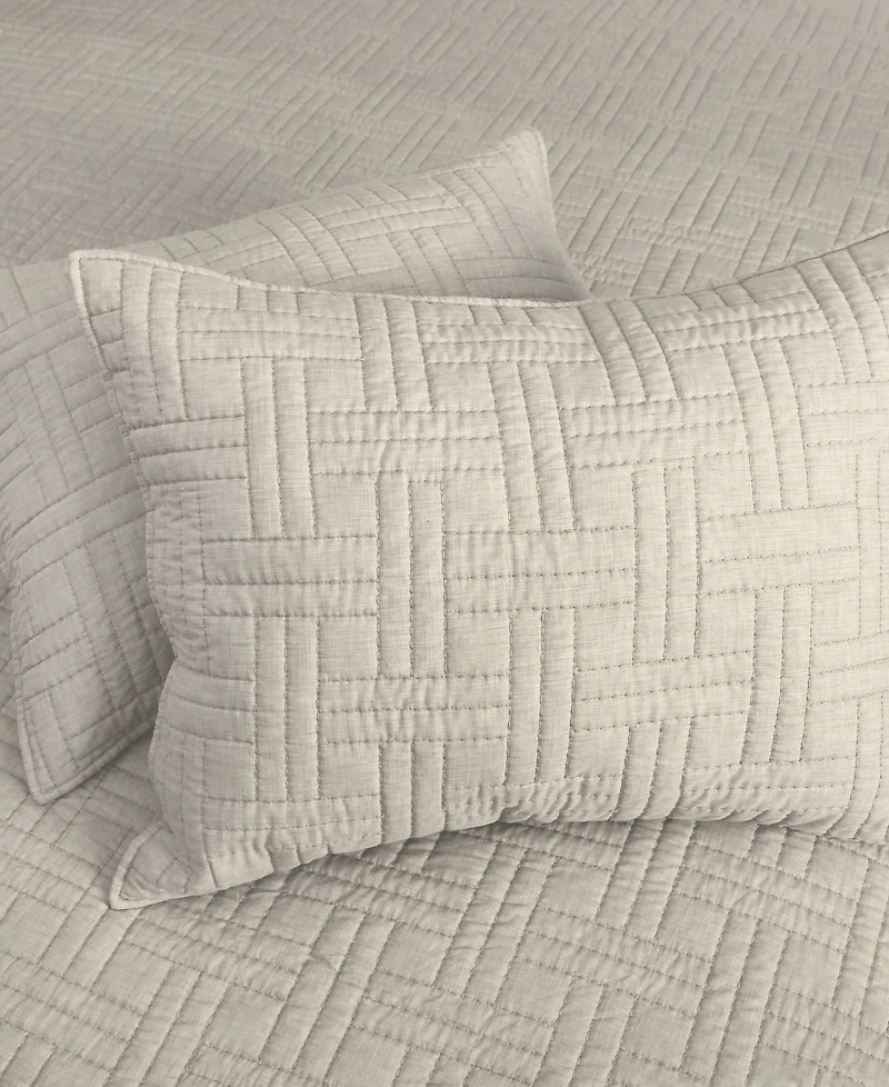 Levtex Melange Stitch Stitching 3-Pc. Quilt Set, Full/Queen