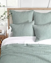 Levtex Melange Stitch 2-Pc. Sham Set, European