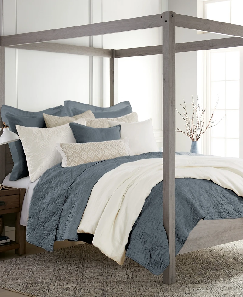 Levtex Washed Linen Relaxed Textured Quilt, King