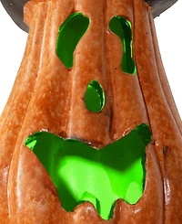 National Tree Company 8" Halloween Jack O' Lantern with Led Lights, Orange
