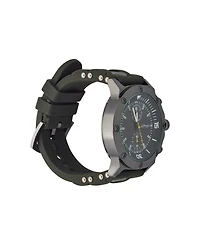 Ed Hardy Men's Olive Silicone Strap Watch 52mm