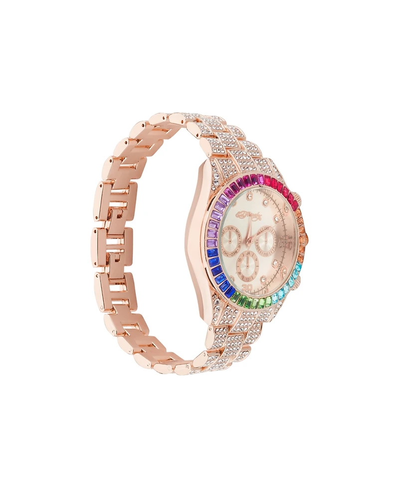 Ed Hardy Women's Quartz Shiny Rose Gold-Tone Alloy Watch 40mm