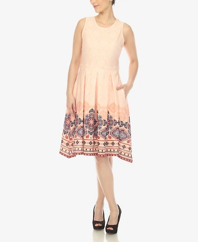 Women's Fit and Flare Knee Length Dress