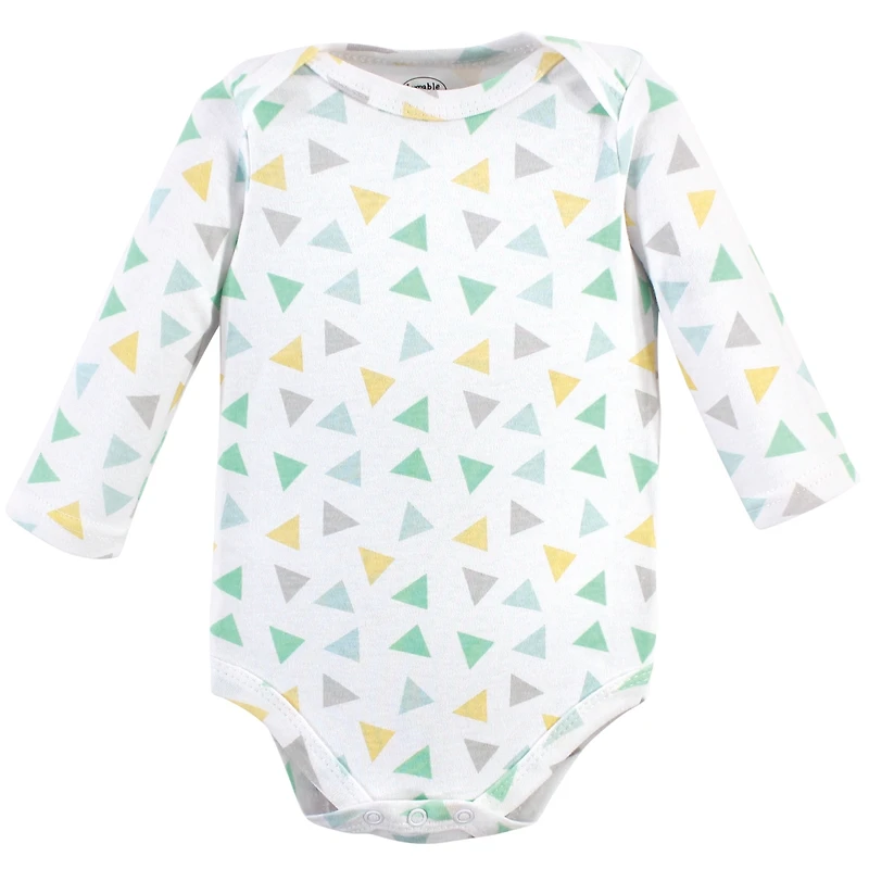 Luvable Friends Baby Boys Unisex Inclusive Long-Sleeve Cotton All-in-One Apparel
