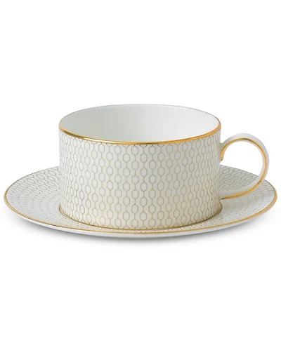 Wedgwood Gio Gold Teacup & Saucer Set