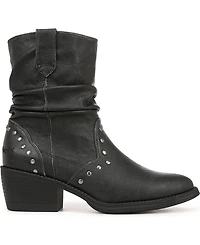 Blowfish Malibu Women's Rebel Western Booties - Distressed Faux Leather