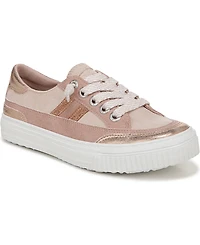 Blowfish Malibu Women's Alex Lace Up Sneakers - Rose Gold Fabric/Faux Leather