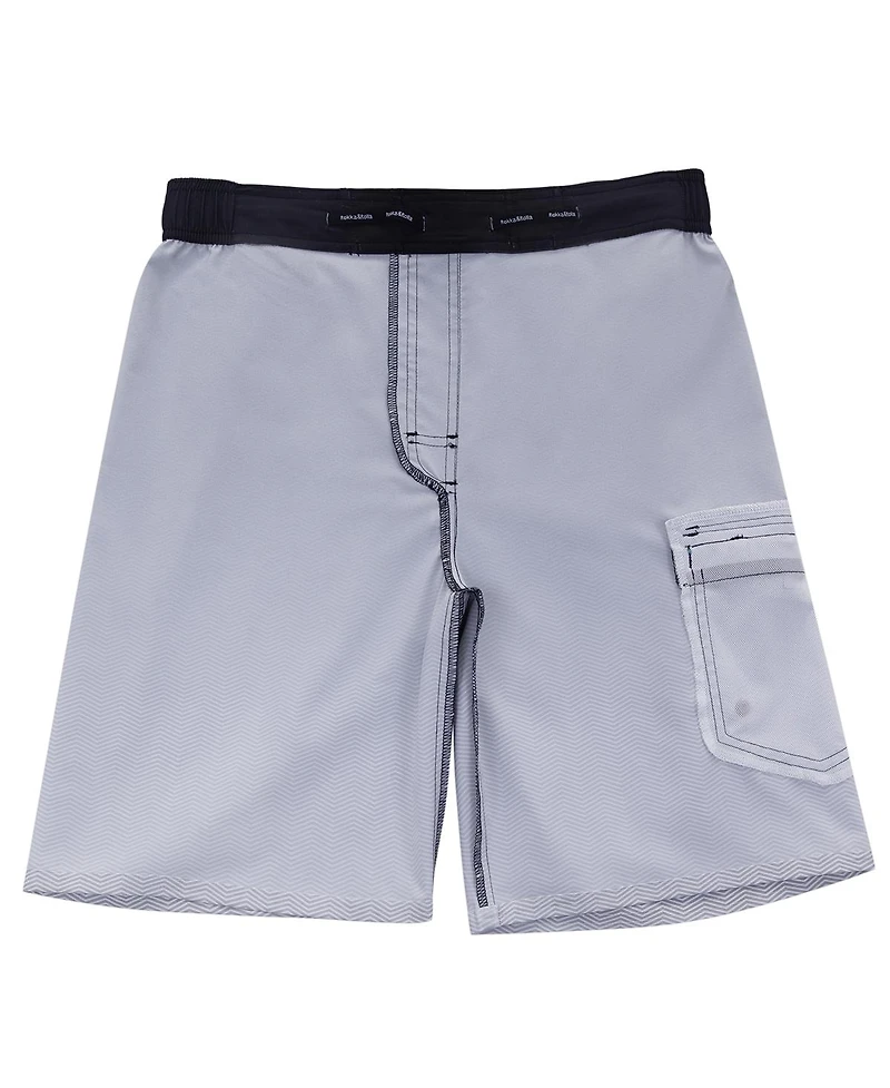 Rokka&Rolla Men's 9" No Liner Board Shorts Elastic Waist Quick Dry Swim Trunks