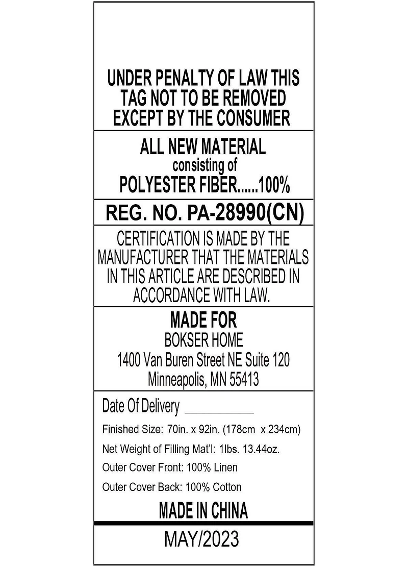 French Linen Comforter & Sham Set - Twin/Twin Xl