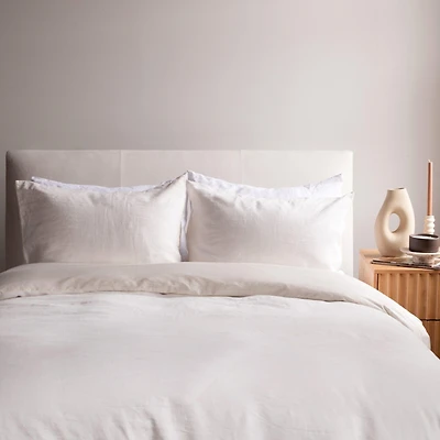 French Linen and Cotton Duvet & Sham Set - King/Cal King