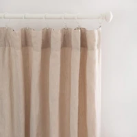 100% French Linen Window Curtain Set