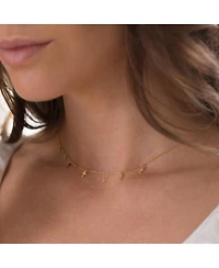 Bearfruit Jewelry Sterling Silver 18k Gold Plated Brianna Cross Necklace