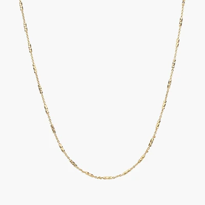 Sterling Silver 18k Gold Plated Juliana Basic Chain Necklace