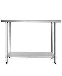 Sugift 30 x 48 Inch Stainless Steel Table Commercial Kitchen Worktable