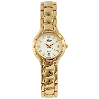 Swiss Edition Women's 23k Gold Plated Dress Bracelet Watch
