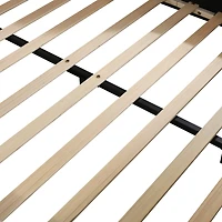 Velvet Upholstered Grounded Bed Set