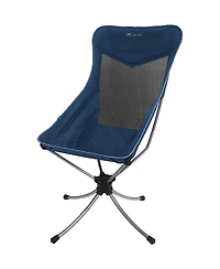 Lightspeed Outdoors Tall Swivel Camp Chair, Blue, 1