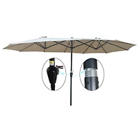 Streamdale Double-Sided Patio Umbrella 15x9FT