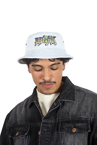 Cross Colours Men's Bboyz Denim Bucket Hat