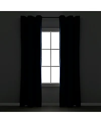 Lush Decor Insulated Grommet Blackout Linen Window Curtain Panel