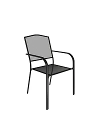 Mondawe 2Pcs Steel Mesh Chairs Balcony Mesh Dining Chair With Powder Coating