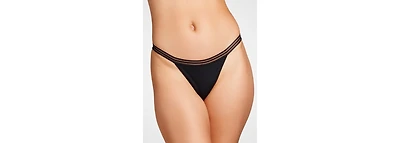 Siella Women's Micro Mesh Thong Pantie
