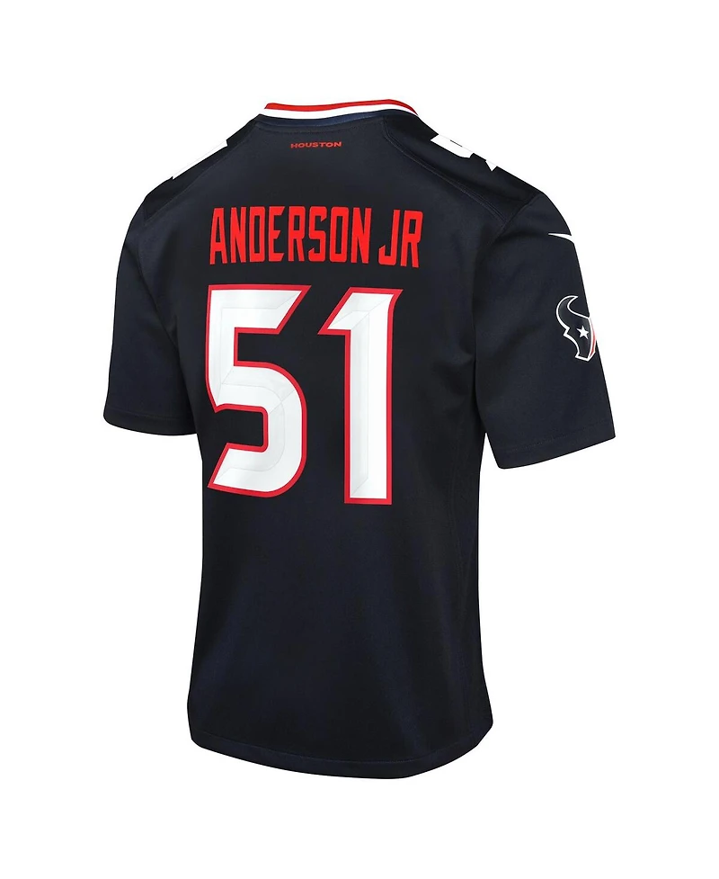 Nike Big Boys and Girls Will Anderson Jr. Houston Texans Alternate Game Jersey