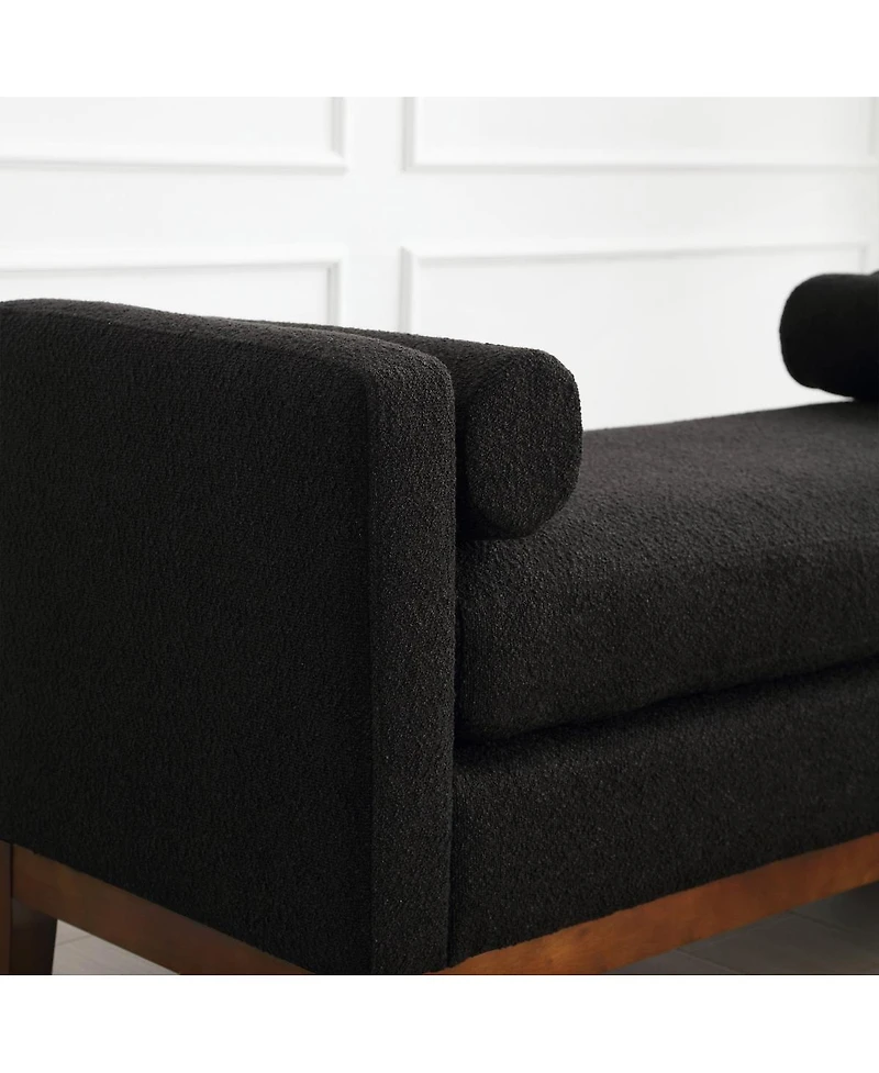 Streamdale 53.5"W Elegant Upholstered Bench, Ottoman