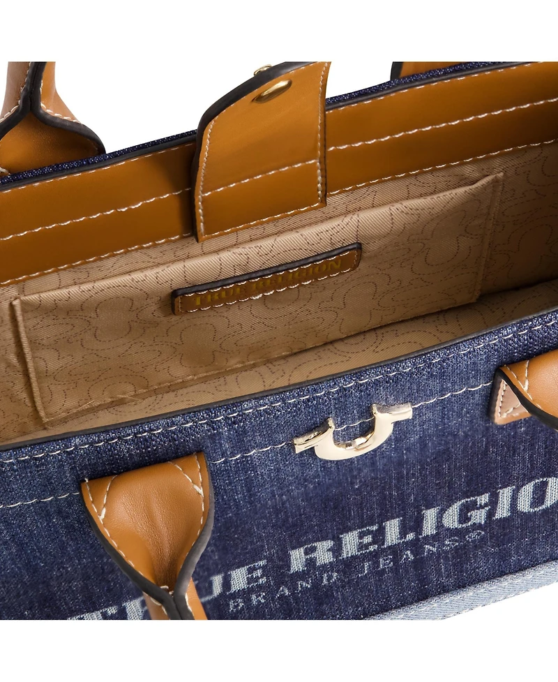 True Religion Modern Edge Denim Tote