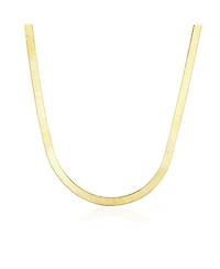 The Lovery Mini Herringbone Necklace 14K Gold - 3 millimeters