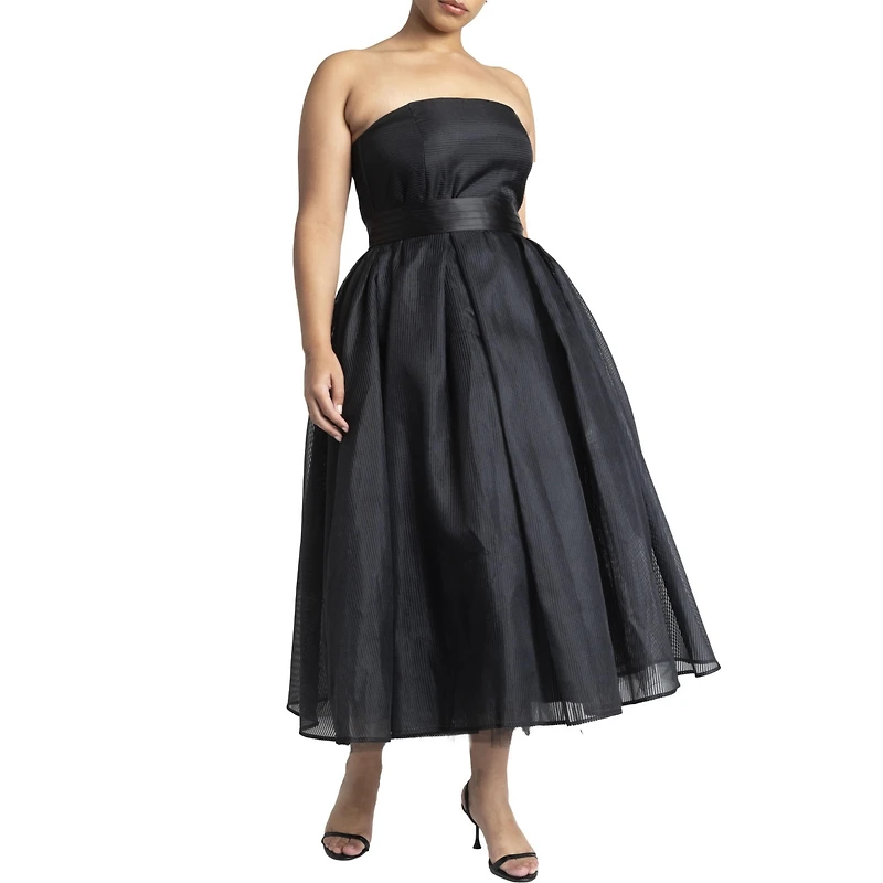 Eloquii Women's Strapless Crinoline Dress