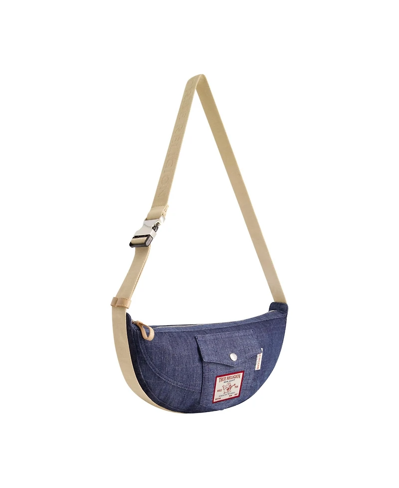 True Religion Washed Denim Hobo
