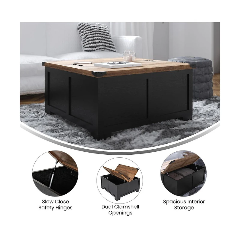 Green River Farmhouse Storage Coffee Table