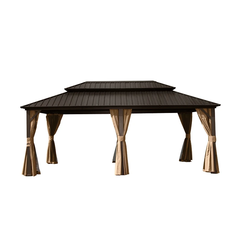 Streamdale Furniture 12'x18' Hardtop Aluminum Gazebo