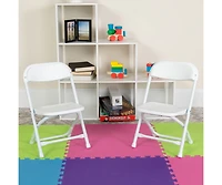 10 Pack Kids Plastic Folding Chair Daycare Home School Furniture