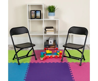 10 Pack Kids Plastic Folding Chair Daycare Home School Furniture