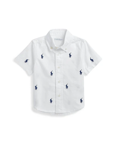 Polo Ralph Lauren Baby Boys Pony Oxford Short-Sleeve Shirt