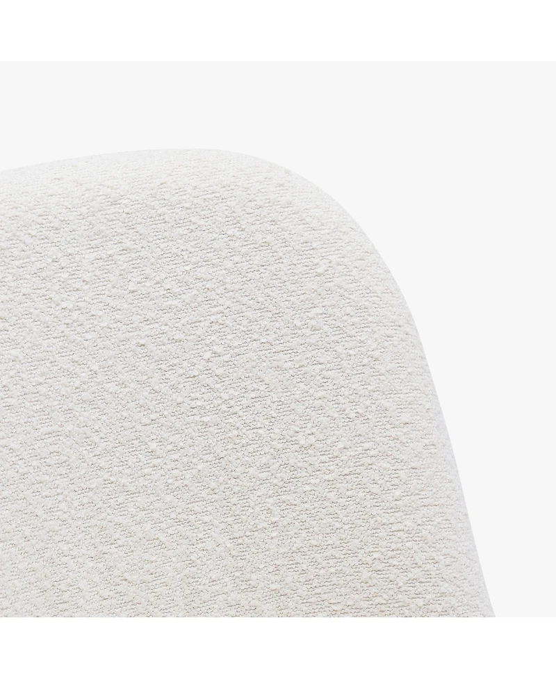 Mid-Century Modern Upholstered Boucle Dining Chair