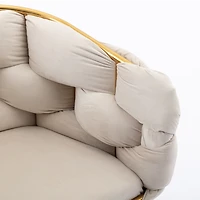 Modern Luxury Velvet Single Sofa Chair Set for Lazy Person